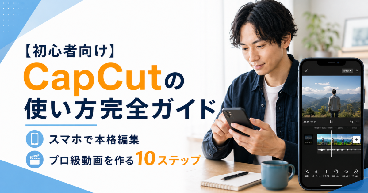 【初心者向け】CapCutの使い方完全ガイド｜スマホで本格編集|プロ級動画を作る10ステップ