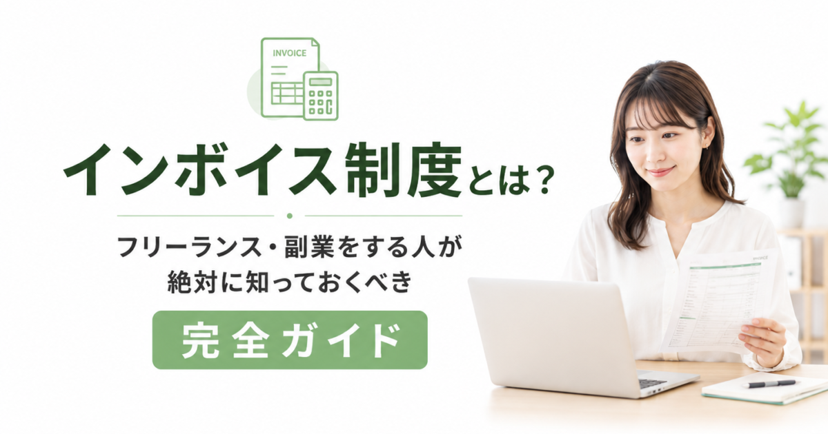 インボイス制度とは？フリーランス・副業をする人が絶対に知っておくべき完全ガイド【2026年最新版】
